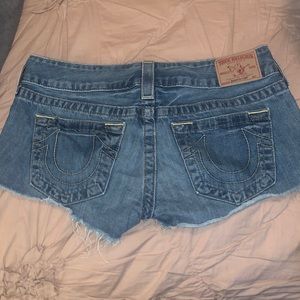 True religion jean shorts.
